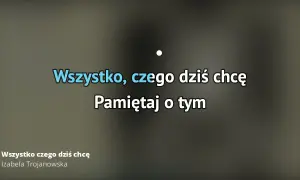 Tekst piosenki wszystko czego dzis chce - odkryj emocje i znaczenie