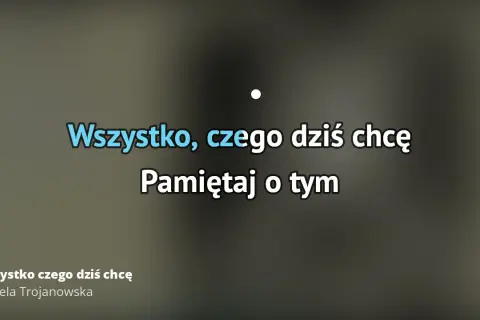 Tekst piosenki wszystko czego dzis chce - odkryj emocje i znaczenie